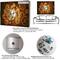 Designart 'Agate Stone Background Modern Rectangular Wall Clock